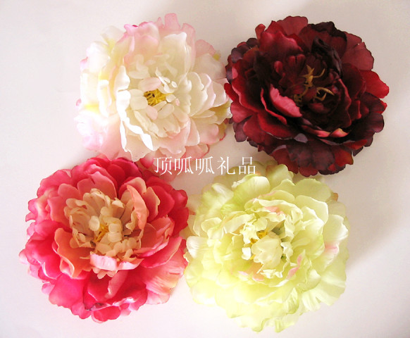 Quality artificial peony  silk  artificial  hair accessory clothes hat decoration flower 11cm