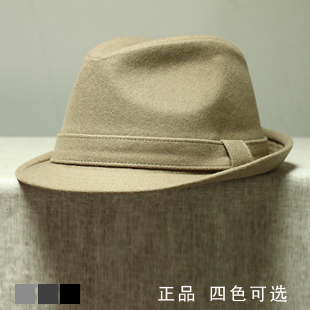 Quality autumn and winter the elderly woolen small fedoras fashion jazz hat