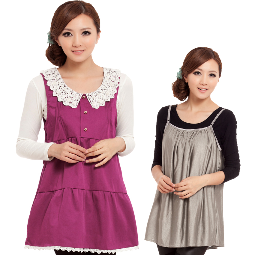 Quality clothes beauty maternity radiation-resistant maternity clothing summer silver fiber 808q