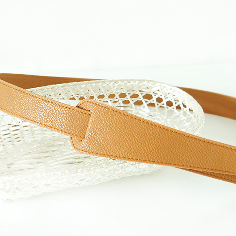 Quality faux leather super-soft women's brief litchi decoration belt strap t027