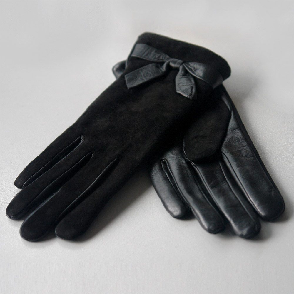 Quality finger gloves winter 2012 women's genuine leather gloves plus velvet thickening thermal sheepskin gloves