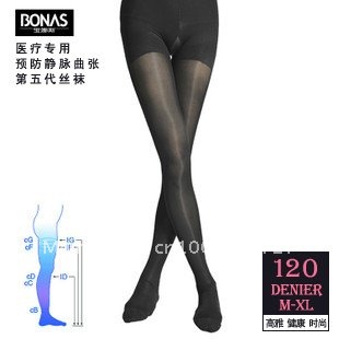 Quality goods, treasure, new product 120 D add file care pressure thin leg model body type tights 6391