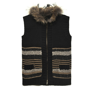 Quality! hot sale!  rabbit fur ultra soft fur collar woven vest fashion women sexy fashion