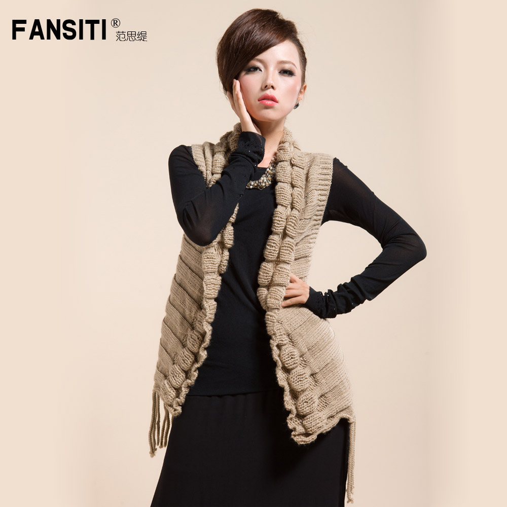 Quality! hot sale! women  fashion normic ol  tassel cardigan cape yarn vest vest Autumn and winter wear