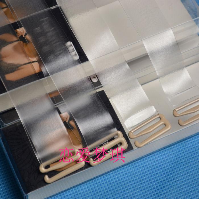 Quality independent packing bra shoulder strap invisible tape transparent shoulder strap bra cloth shoulder strap 1.8cm 1.5cm