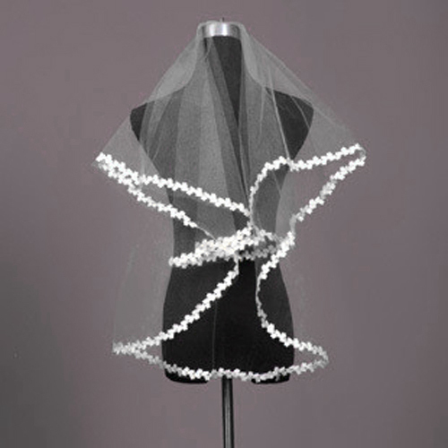 Quality laciness veil single tier veil style veil bridal veil t18
