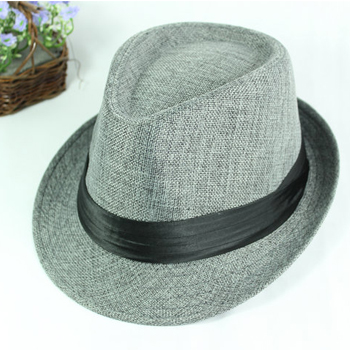 Quality linen fedoras large brim european version of the male gentleman hat the trend of fashion Men hat