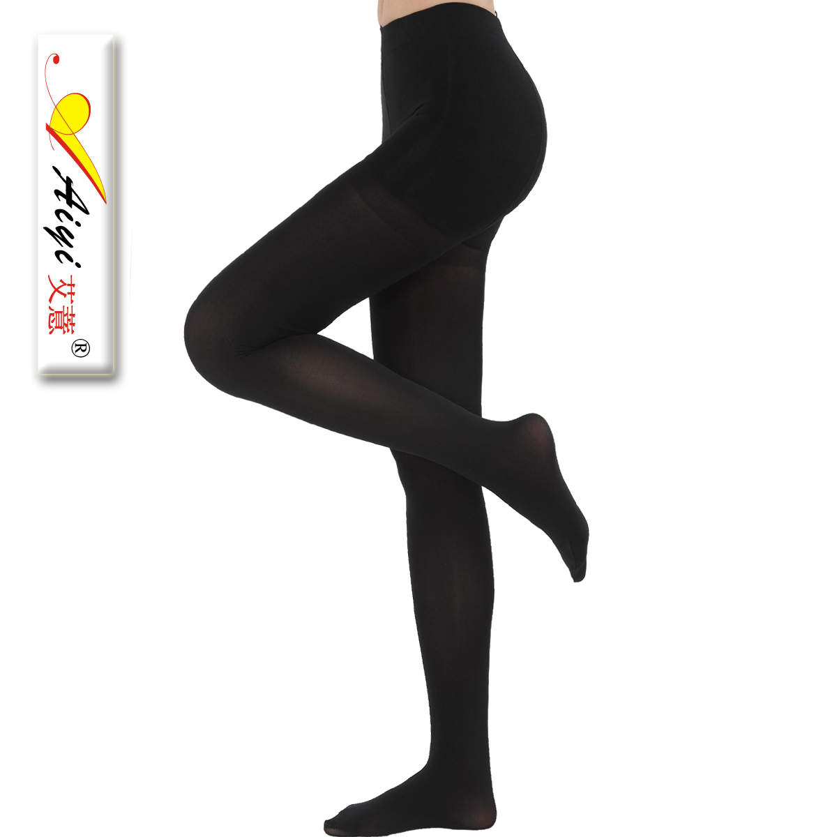 Quality plain black plus crotch velvet 150d pantyhose wa0004