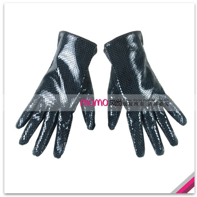 Quality print fashion sheepskin gloves women's genuine leather gloves