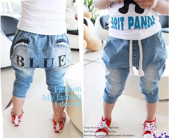 Quality Promise Color-changing Children kid Big PP JEANS pants trousers 100%COTTON COOL Best gifts