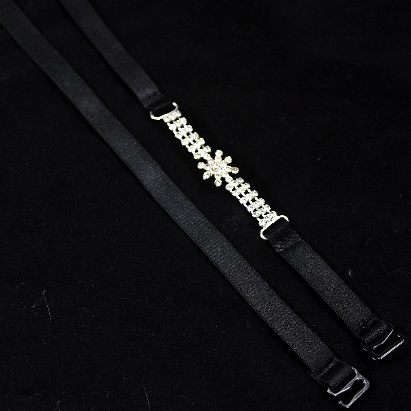 Quality rhinestone sparkling diamond double-shoulder shoulder strap pectoral girdle underwear belt hook