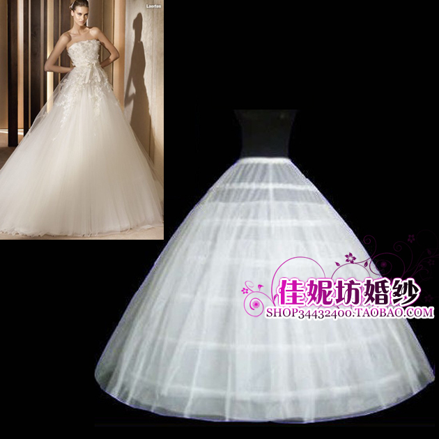 Quality wedding dress slip diameter 125 4 ring single tulle dress big skirt panniers w3211