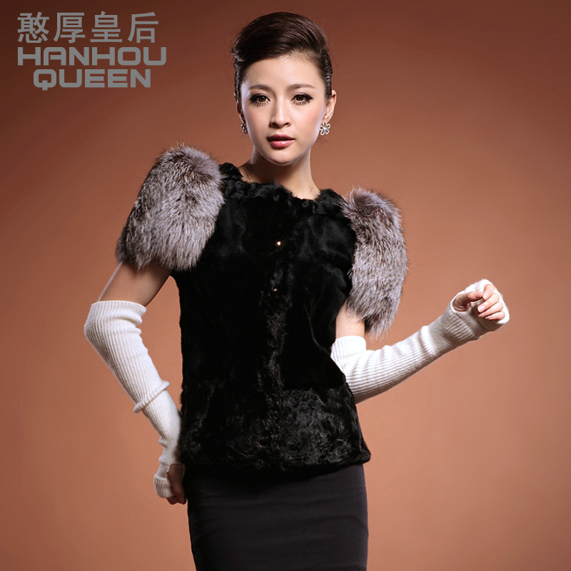 Queen 2012 marten overcoat slim female fur coat mink free shipping