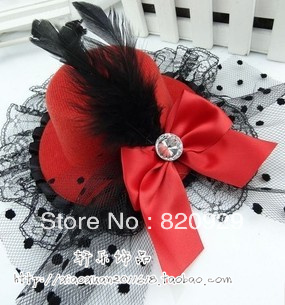 Queen bowknot lace hair accessories bride cap