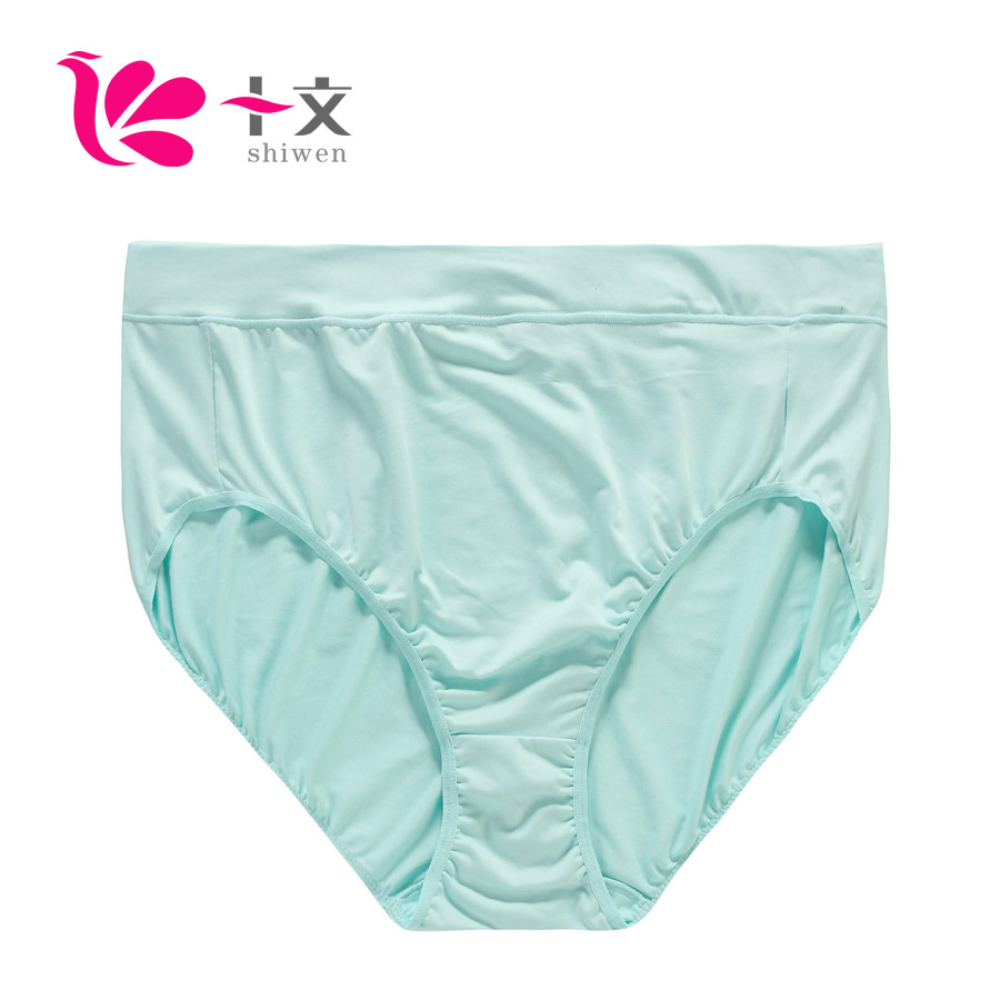 Quick-drying perspicuousness sports panties women's trigonometric plus size high waist panties