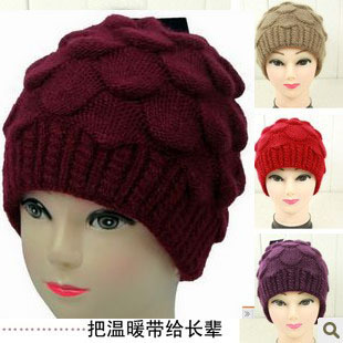 Quinquagenarian hat women's hat cap Women winter cap women's knitted hat winter rabbit fur cap