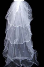 Qx-1425 fashion style veil the bride wedding dress veil