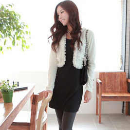 R 8746 sweet dream two-piece plush short design outerwear 430g