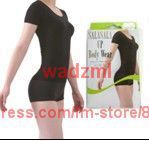 r free shipping Japan style sala sala up Round Neck  germanium body shapers slimming shirts top  2pcs/lot