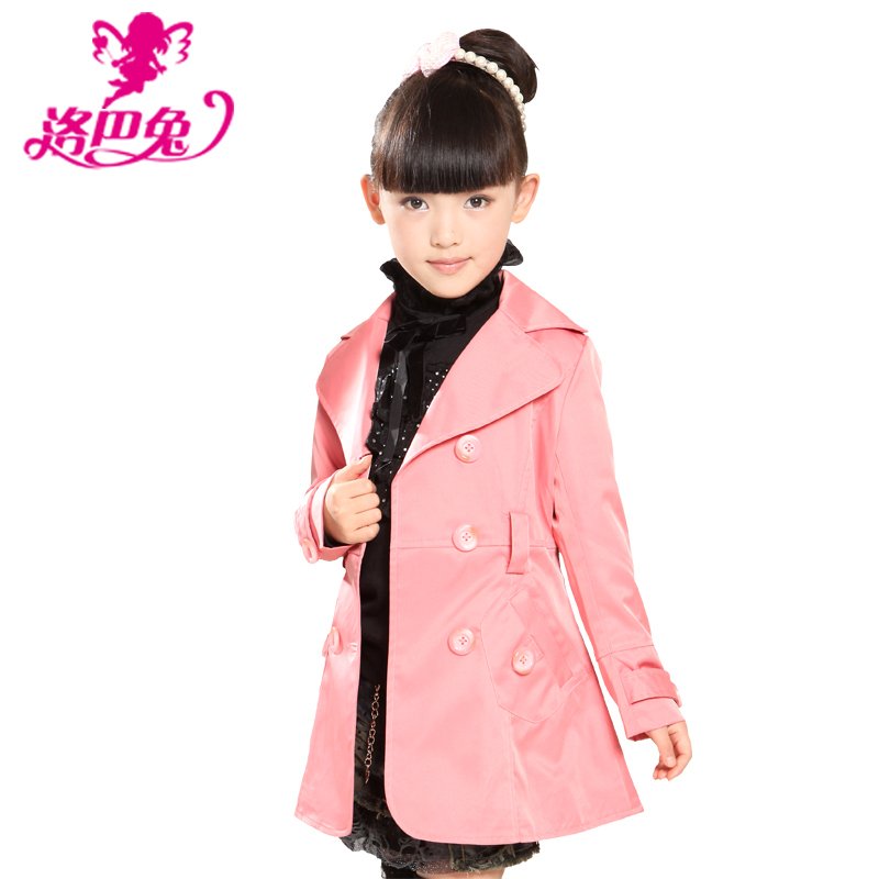 Rabbit children's clothing autumn 2012 female child trench outerwear princess spring and autumn trench 96 Kids coat