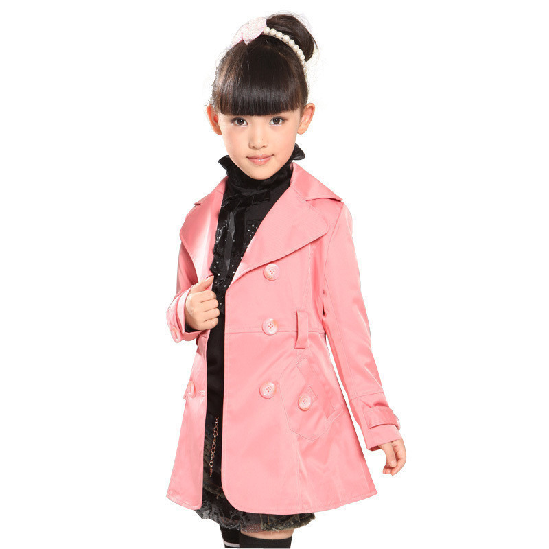 Rabbit female child trench spring and autumn female child trench princess double breasted trench outerwear BALABALA
