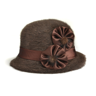 Rabbit fur bucket hat female autumn and winter women's hat winter hat the elderly hat millinery winter thermal