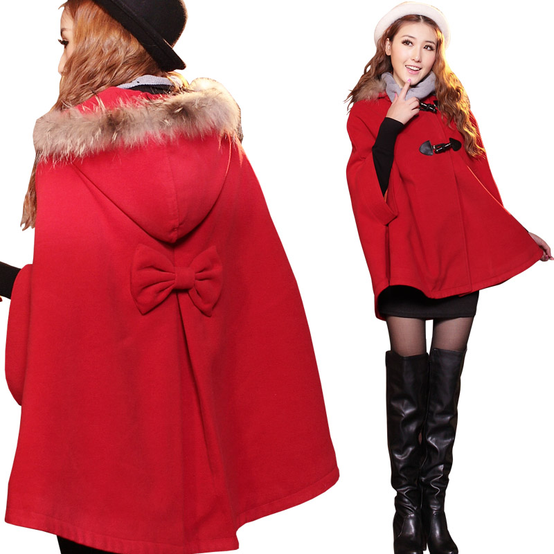 Raccoon fur loose maternity clothing maternity overcoat maternity sweater shirt maternity top