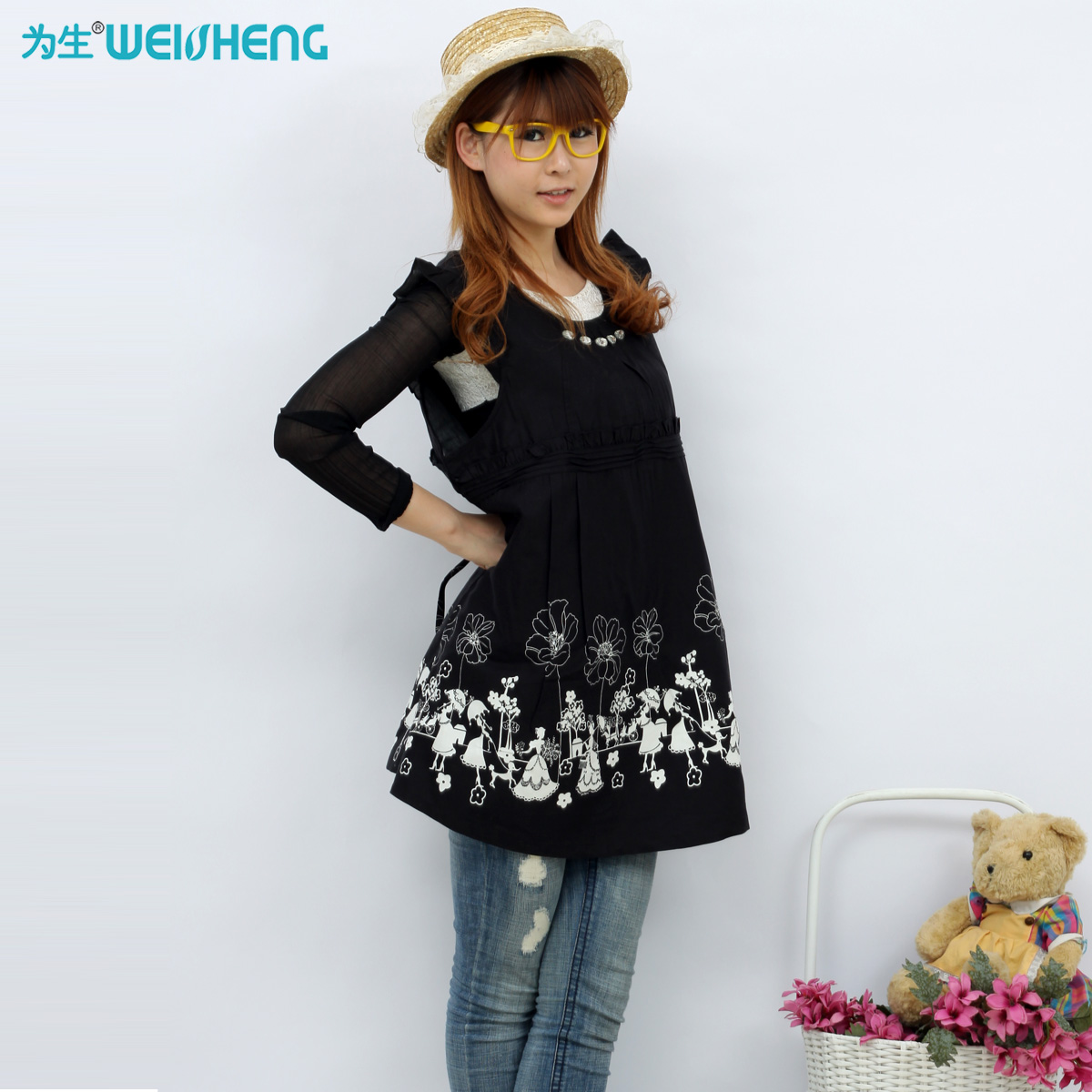 Radiation-resistant clothes radiation-resistant maternity clothing silver fiber maternity dress shirt maternity