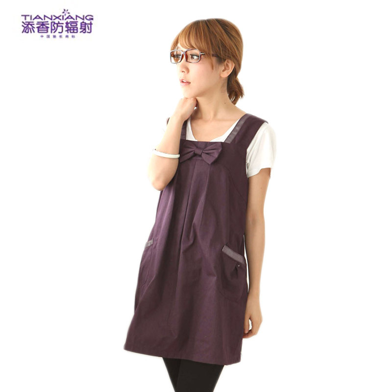 Radiation-resistant maternity clothing 601007 radiation-resistant vest spaghetti strap style radiation maternity dress