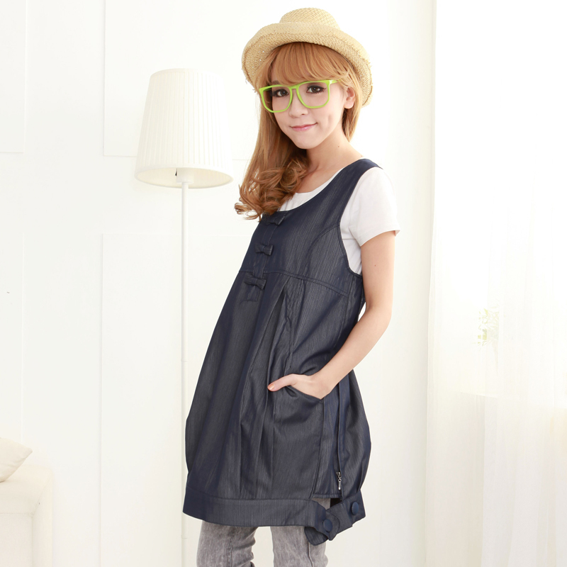 Radiation-resistant maternity clothing antioxidant silver fiber vest maternity dress 88149
