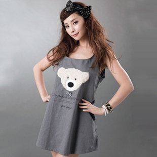 Radiation-resistant maternity clothing bear vest maternity dress 60384