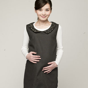 Radiation-resistant maternity clothing pearl fiber vest maternity dress 68477