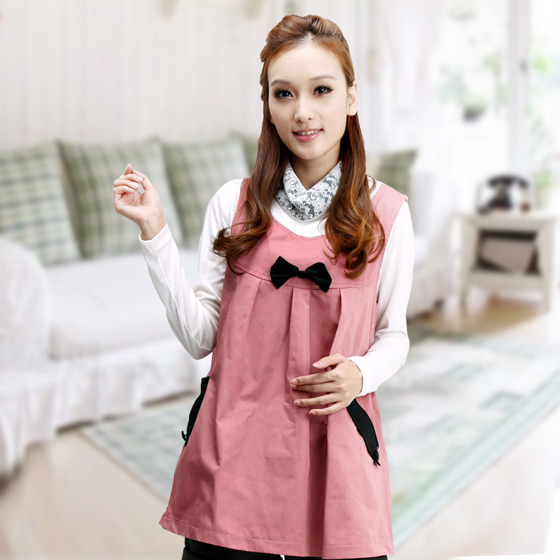 Radiation-resistant maternity clothing Pink maternity radiation-resistant 9056 autumn and winter silver fiber apron