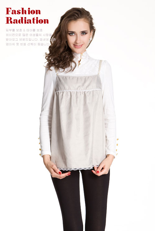 Radiation-resistant maternity clothing silver fiber apron mommas