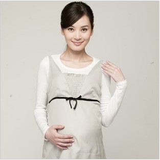 Radiation-resistant maternity clothing silver fiber knitted vest maternity dress 88146