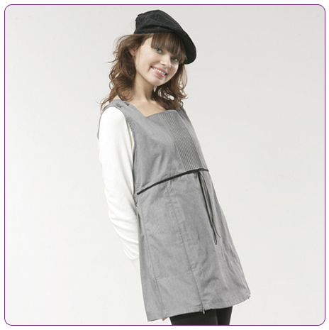 Radiation-resistant maternity clothing square collar adjustable dress 60266