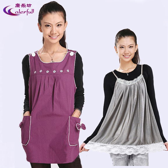 Radiation-resistant maternity clothing summer maternity fiber radiation-resistant silver spaghetti strap 35 - 5
