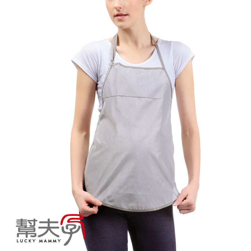 Radiation-resistant silver fiber apron radiation-resistant maternity clothes Size fits all grey p0404