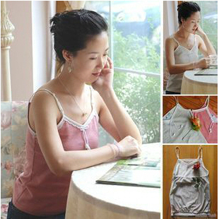 Radiation-resistant silver fiber radiation-resistant spaghetti strap vest double layer radiation-resistant maternity clothing