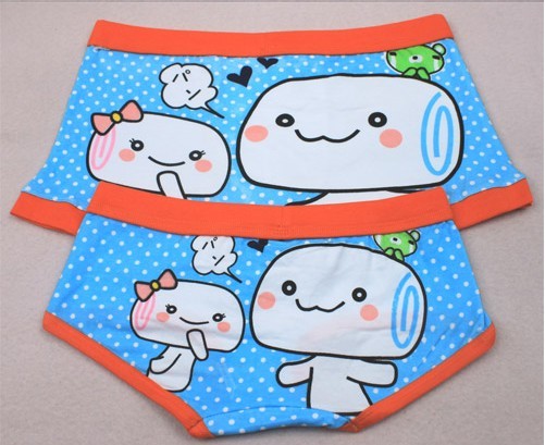 Radish small steamed bun 100% cotton lovers panties underwear male panty