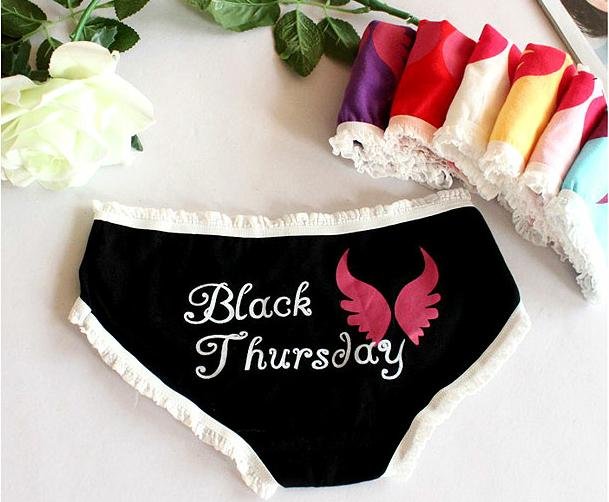 Rainbow underwear seven days a week  Korea cartoon sexy Ms. underwear
