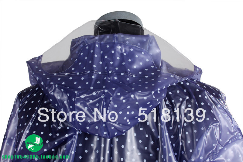 Raincoat fashion female adult transparent thickening Burberry