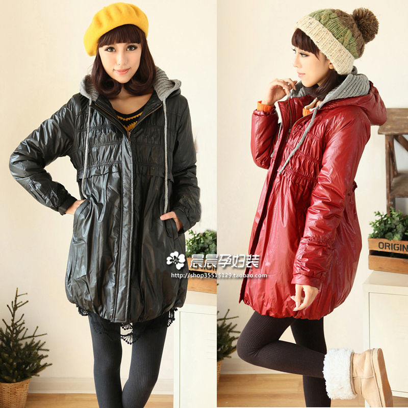 Rainproof fabric thermal thickening maternity wadded jacket cotton-padded jacket maternity outerwear top maternity clothing