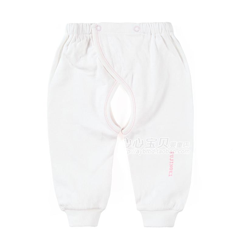 Rattan carpenter's 100% cotton antibiotic baby panties pa990-80p baby open-crotch trousers