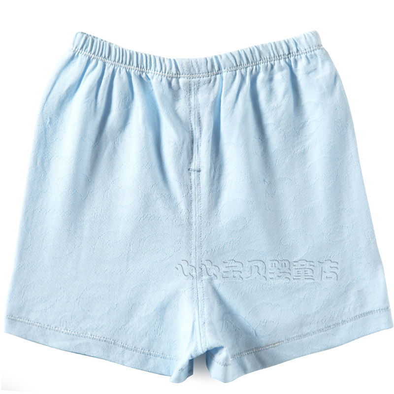 Rattan carpenter's 100% cotton baby summer underwear pa994-140b male dual crotch shorts