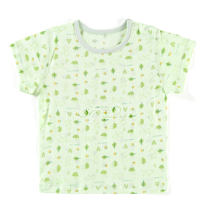 Rattan carpenter's 2012 summer 100% cotton baby underwear pa888-136g short-sleeve cardigan top