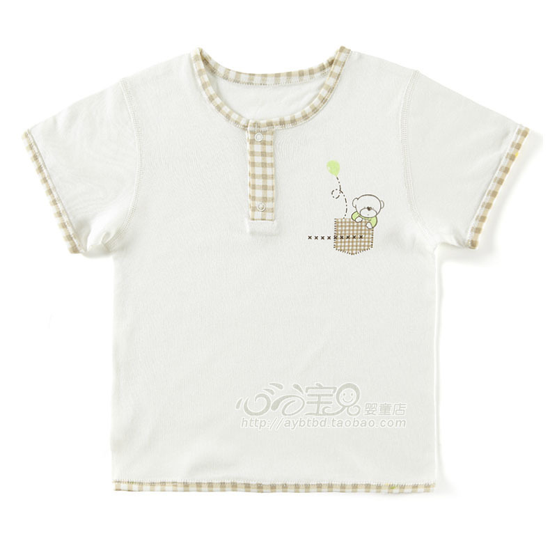 Rattan carpenter's 2012 summer baby underwear sleepwear pa805-138m baby short-sleeve pullover