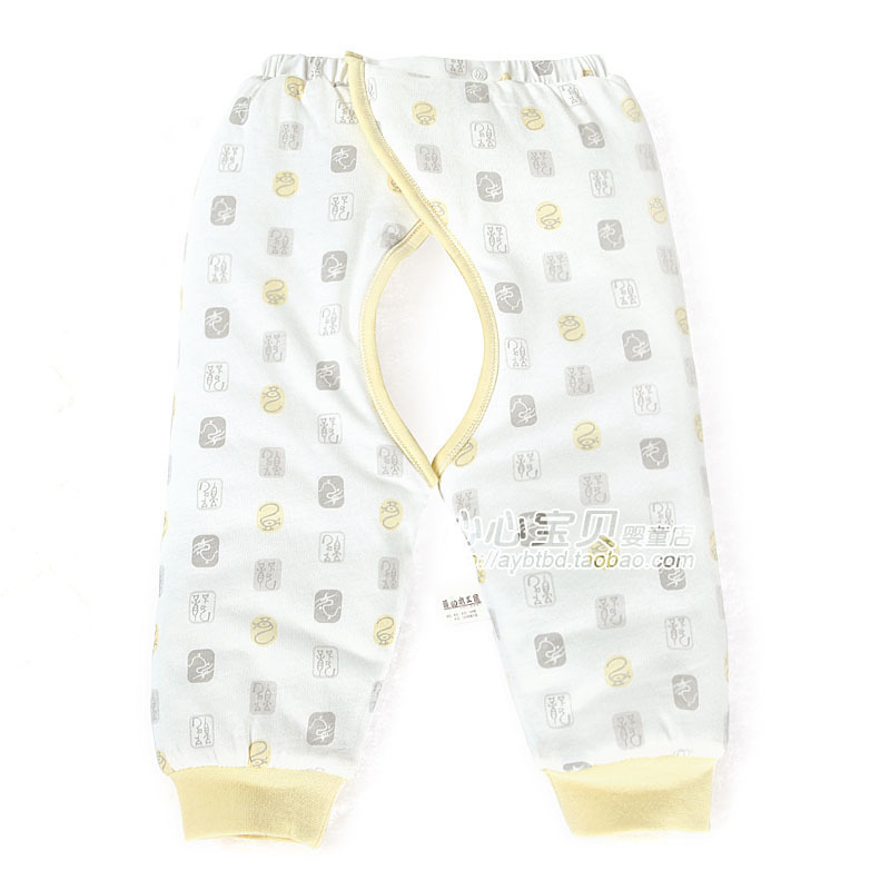 Rattan carpenter's 2012 winter baby cotton-padded underwear pa990-149y baby open-crotch trousers