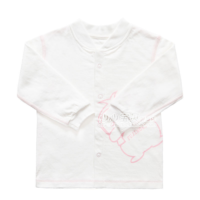 Rattan carpenter's autumn and winter 100% cotton antibacterial baby underwear pa882-80p baby long-sleeve double-breasted top