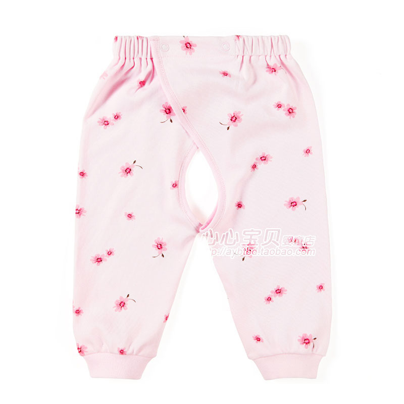 Rattan carpenter's autumn and winter 100% cotton baby underwear pa990-146p baby open-crotch pants lounge pants